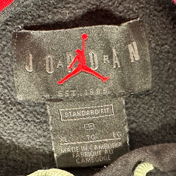 Nike Air Jordan Jumpman Fleece Hoodie Vintage-Look - Picture 8 of 10